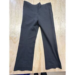 Amanda + Chelsea Checked Rayon Pants Stretch Dress Women’s 16 Black NWTs $119‎